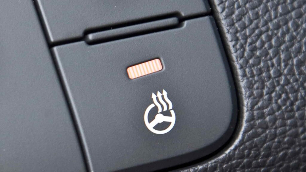 switch of heated steering wheel