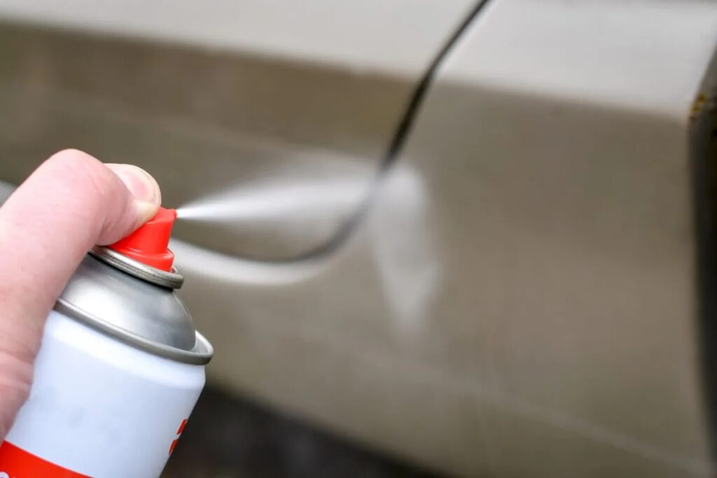 Pledge to Clean the Car Paint instead of glass cleaner