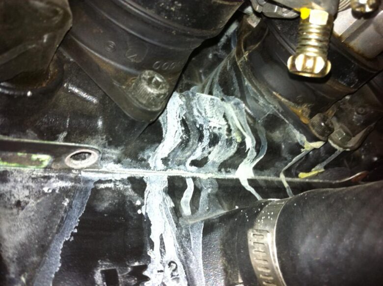 transmission fluid leak due to rear end collision