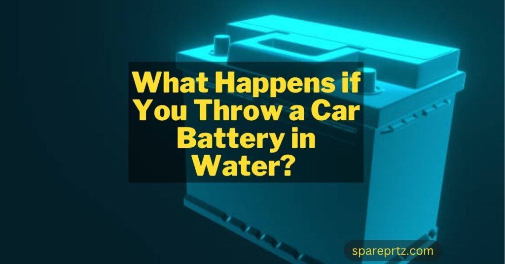 Throw A Car Battery In Water Real Dangerous Explosion